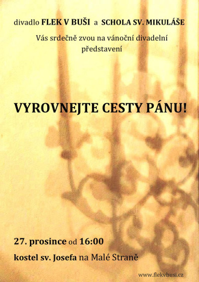 Plakátek - Vyrovnejte cesty Pánu